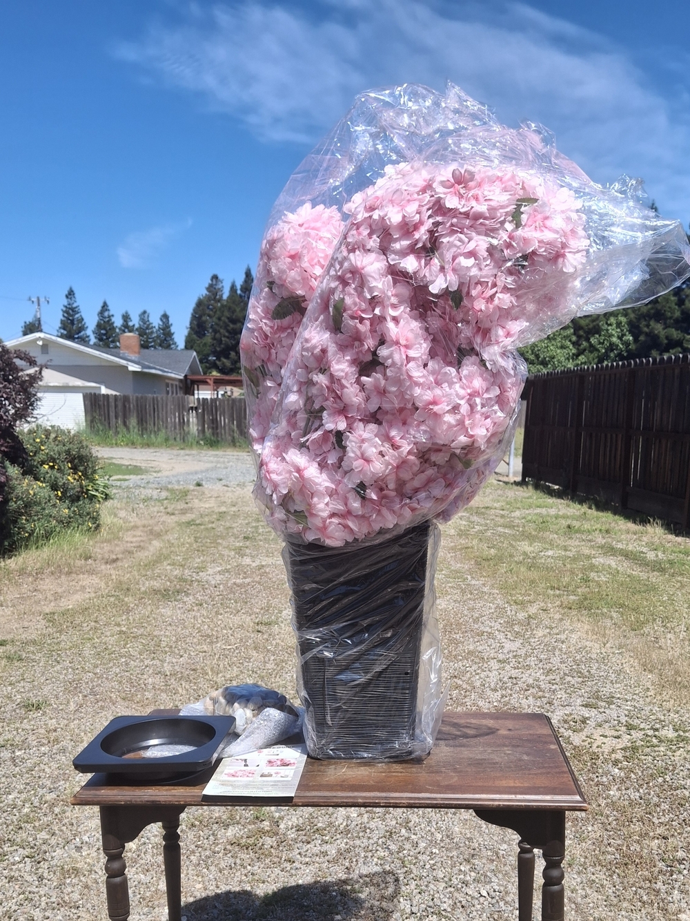 Pink Artificial Cherry Blomsson Tree
